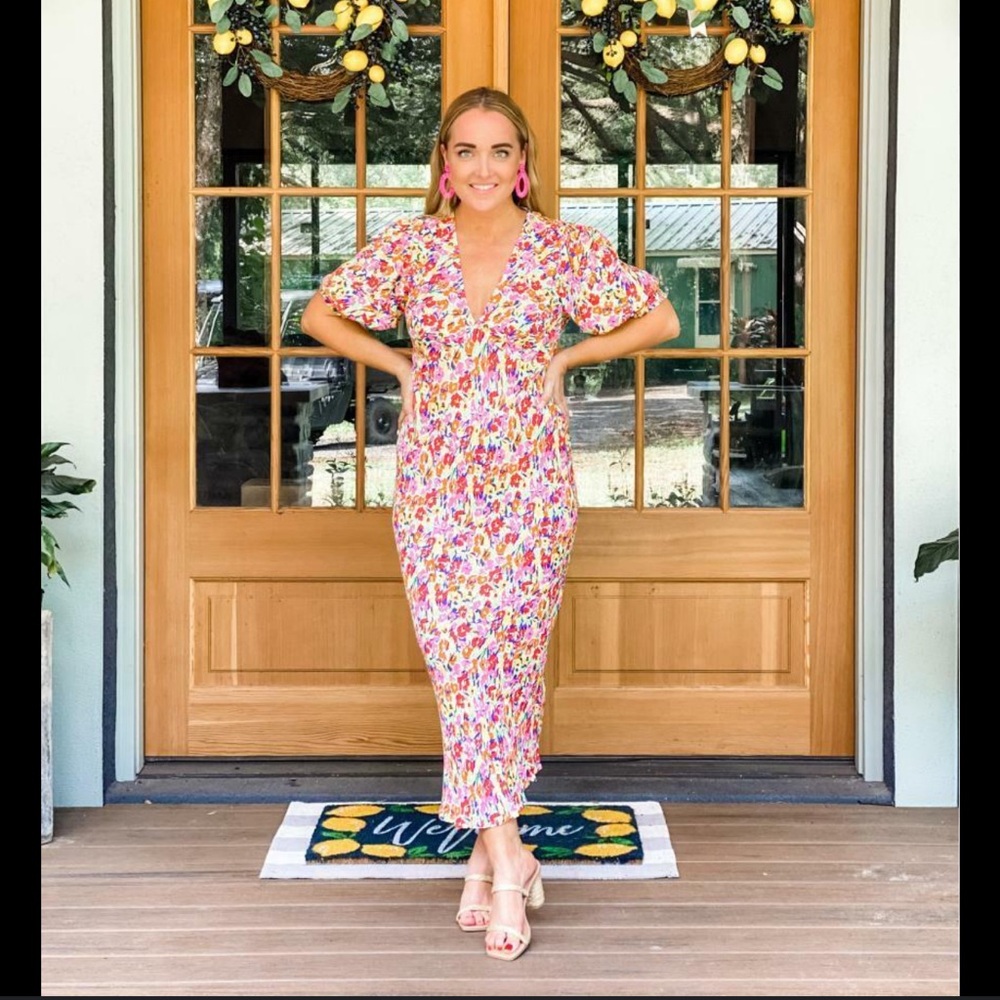 Rixo x target floral maxi midi